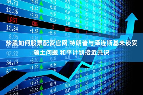炒股如何股票配资官网 特朗普与泽连斯基未谈妥领土问题 和平计划接近共识